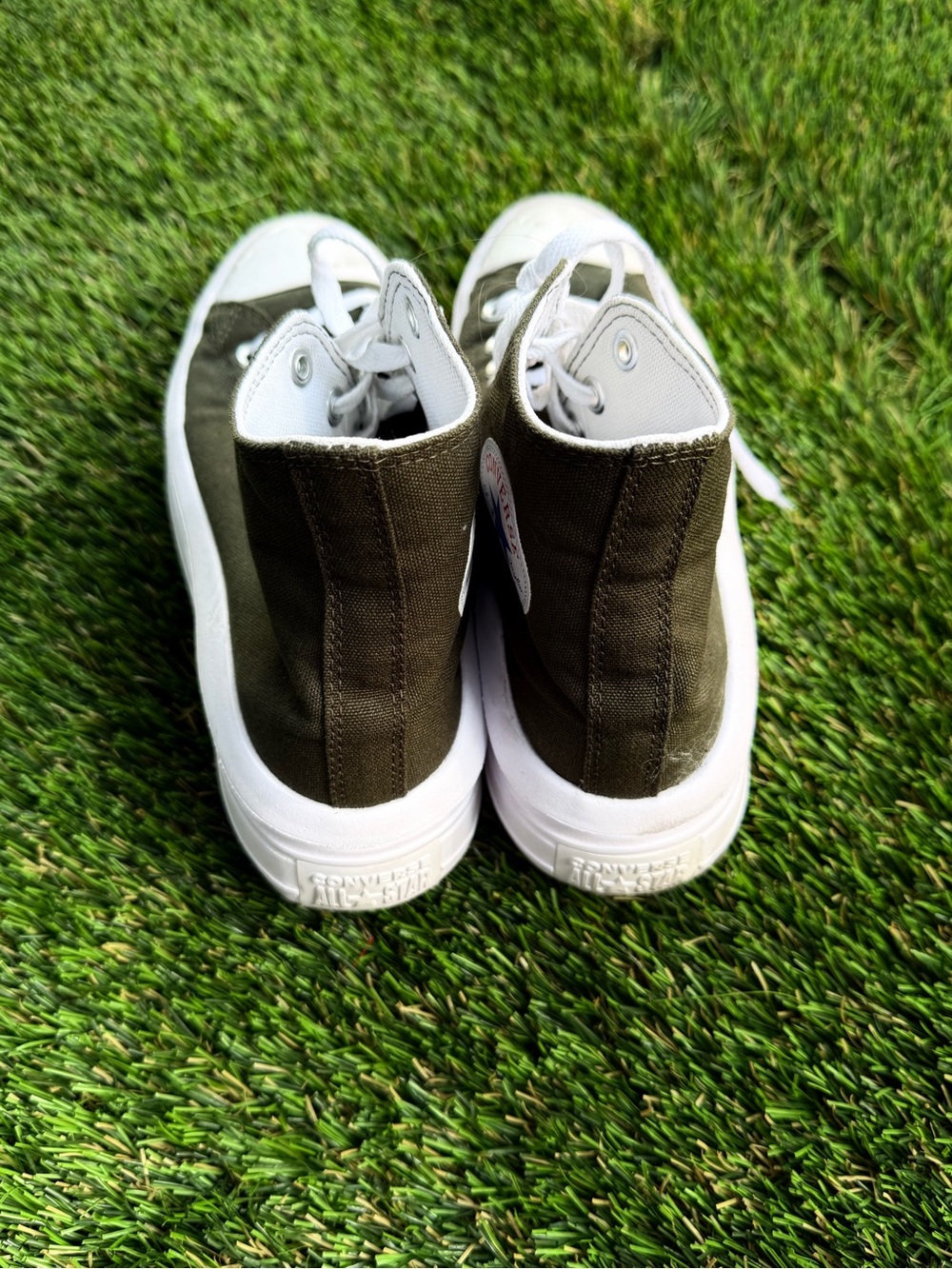 Converse All Star Move Hi Tops in Dark Olive Green - High-Top Sneakers - Picture 4 of 5